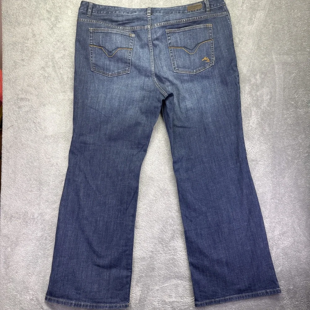 Harley Davidson Women's Sz 22 Boot Cut Jeans  99025-08VW Blue Denim Motorcycle